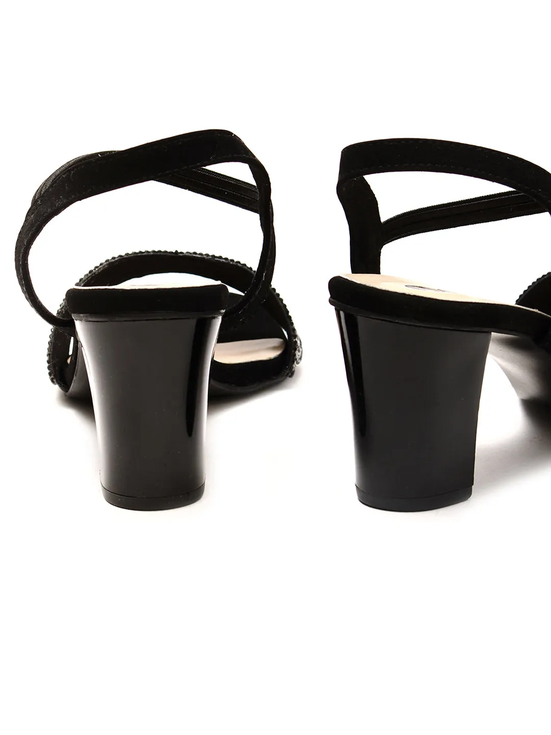 Delco Fancy Block Heel Pull-Ons