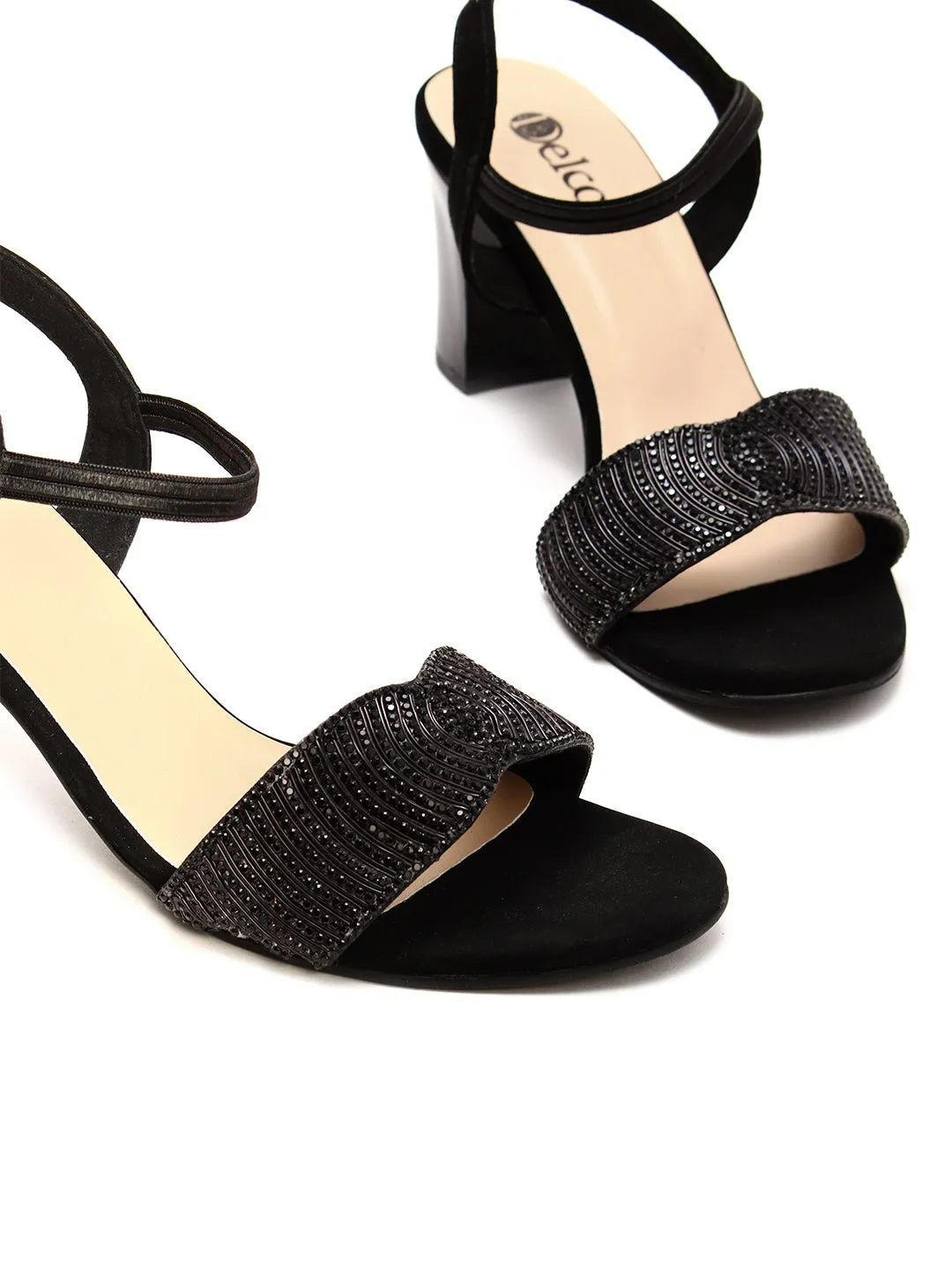 Delco Fancy Block Heel Pull-Ons