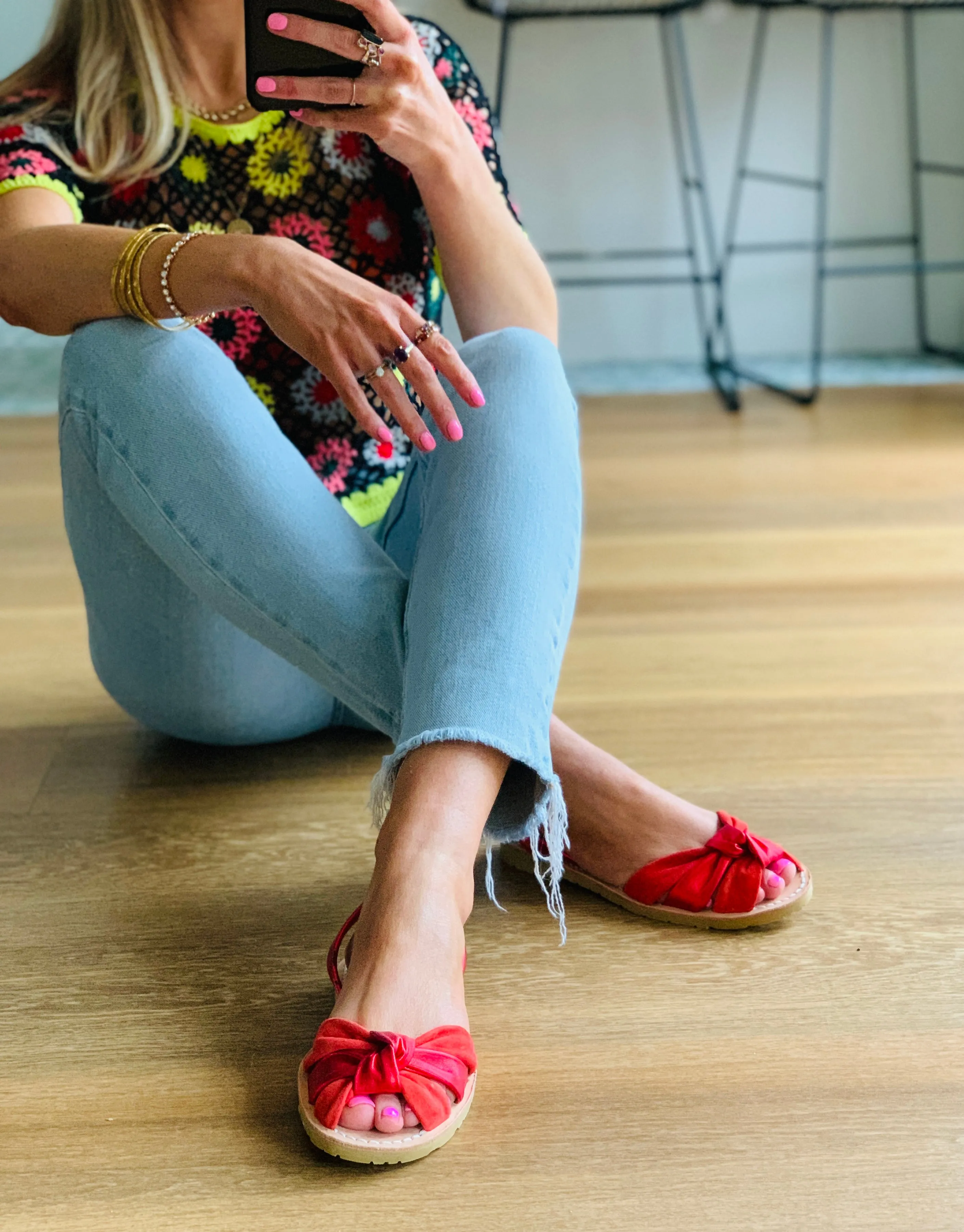 Karma Peeptoe Knot Flats
