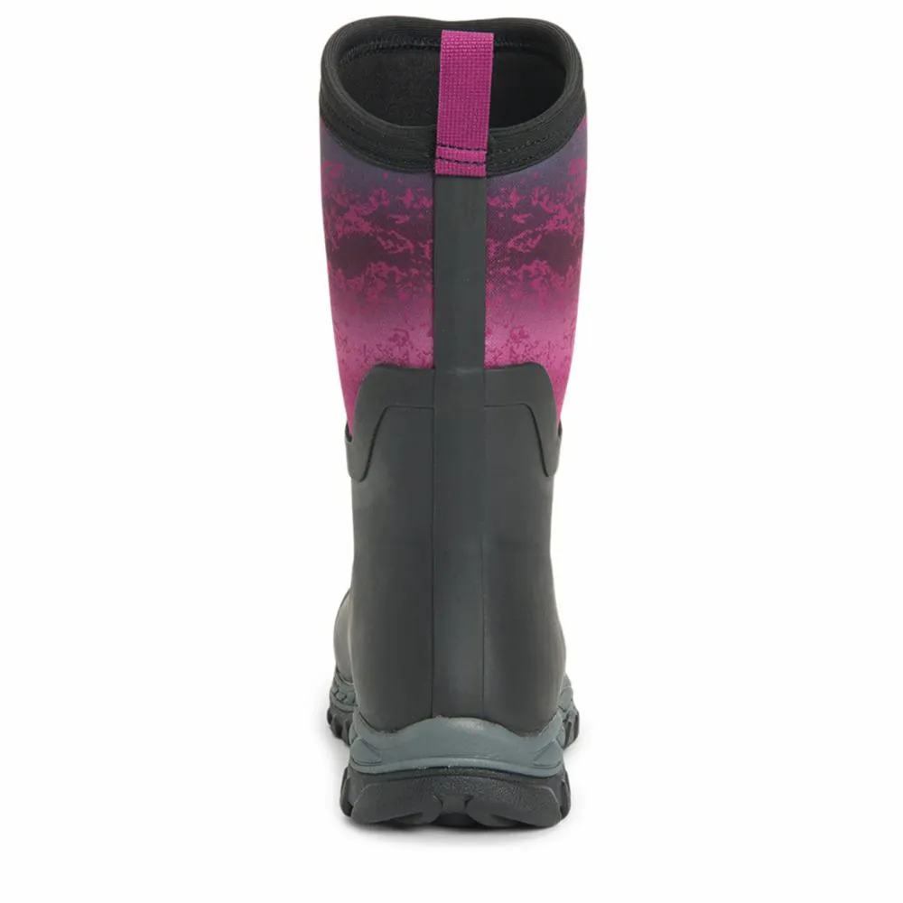 Muck Footwear Women ARCTIC SPORT II MID BLACK/MAGENTADIGIFADEPRINT