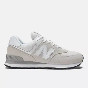 New Balance Men's 574 Classic Sneakers- Nimbus Cloud/White
