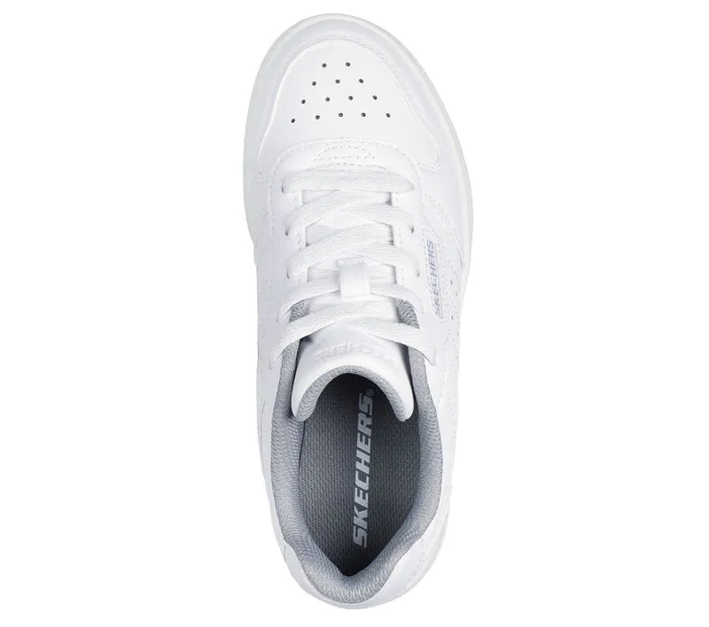 Skechers Boys White Quick Street Vorton Shoe