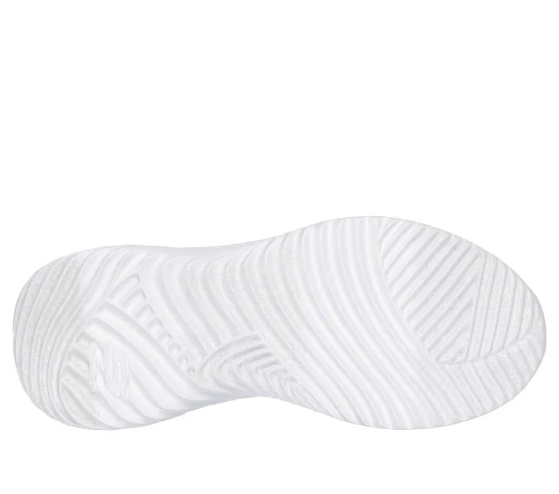 Skechers Girls Black Bounder Simple Cute Slip-Ins Shoes