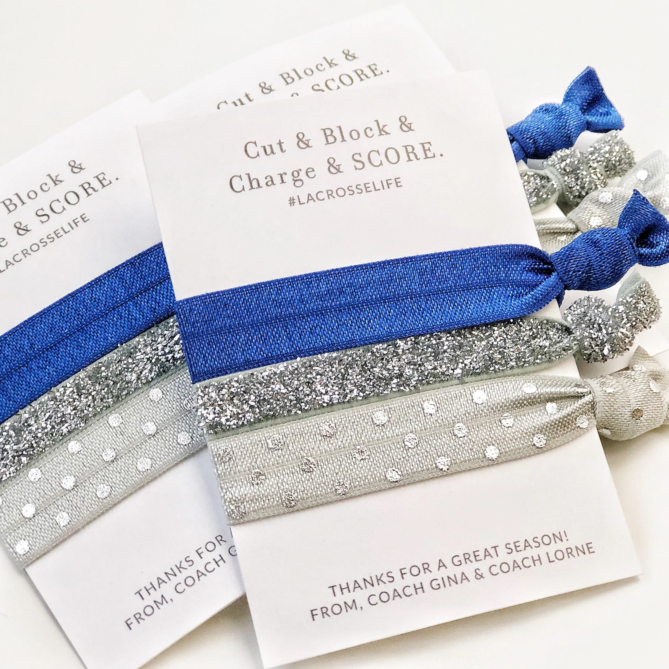 Sports Team Gift, End of Season Party Favor, Hair Ties