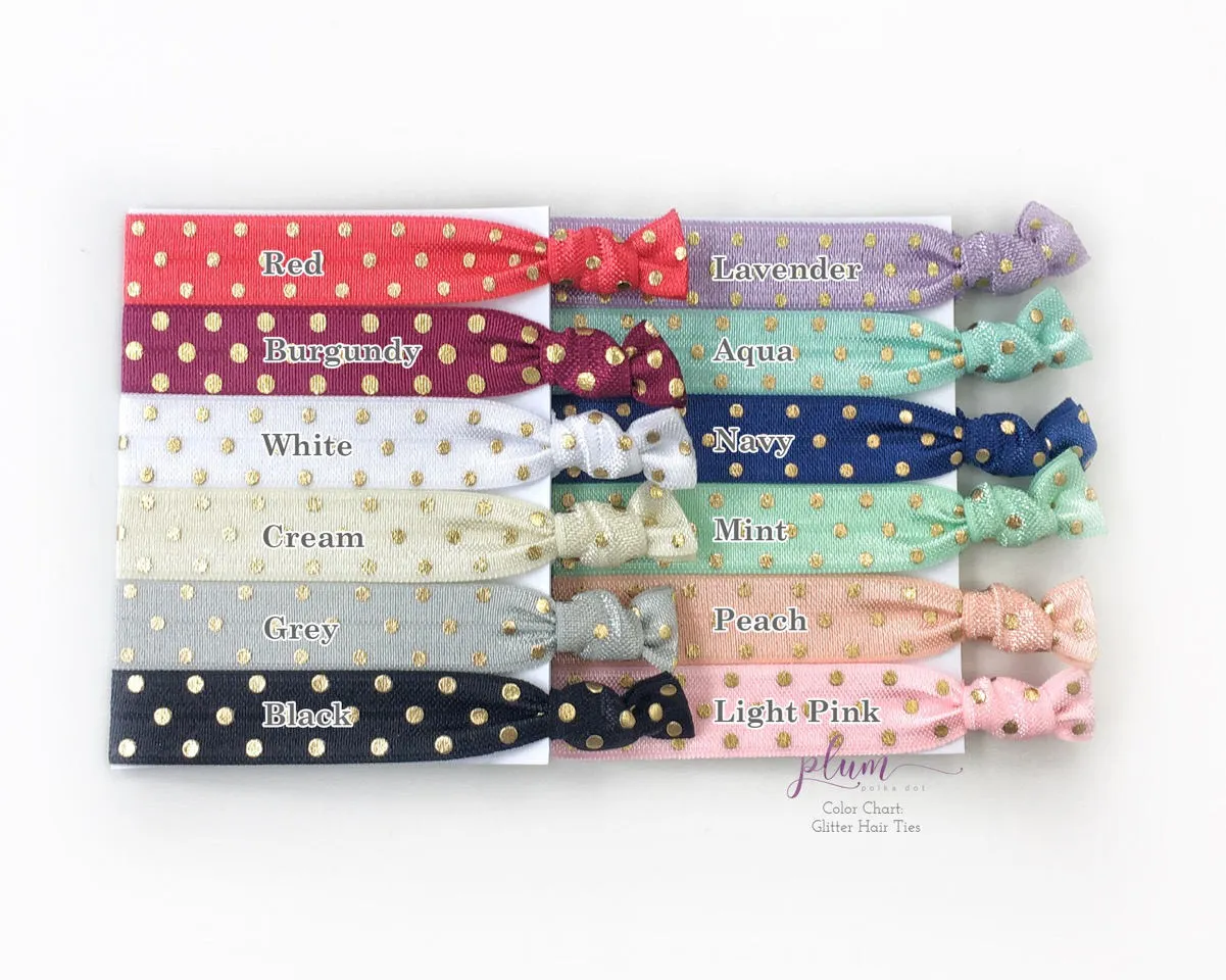Sports Team Gift, End of Season Party Favor, Hair Ties