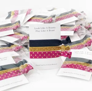 Sports Team Gift, End of Season Party Favor, Hair Ties